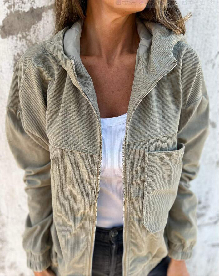 Veste ELORA à Capuche en Velours