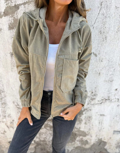 Veste ELORA à Capuche en Velours