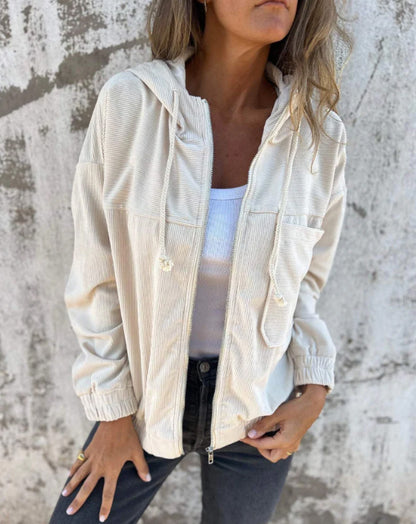 Veste ELORA à Capuche en Velours