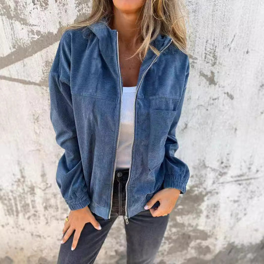 Veste ELORA à Capuche en Velours