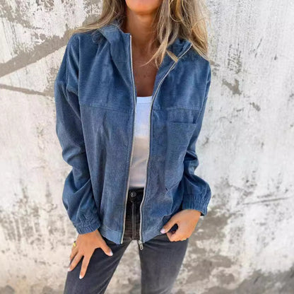 Veste ELORA à Capuche en Velours