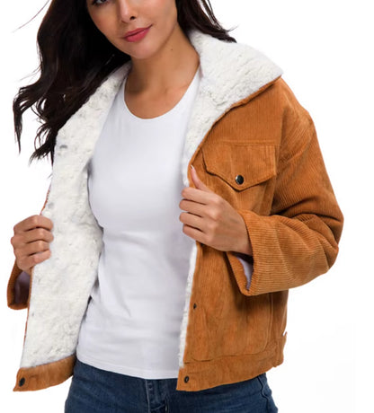 Veste en velours côtelé